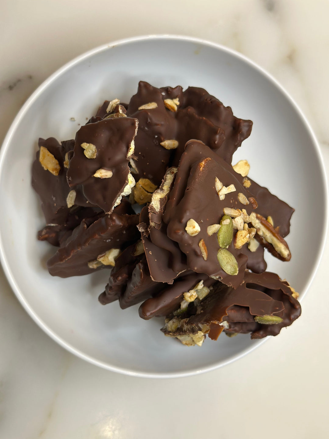 Chocolate Peanut Butter Rice Cake Pieces