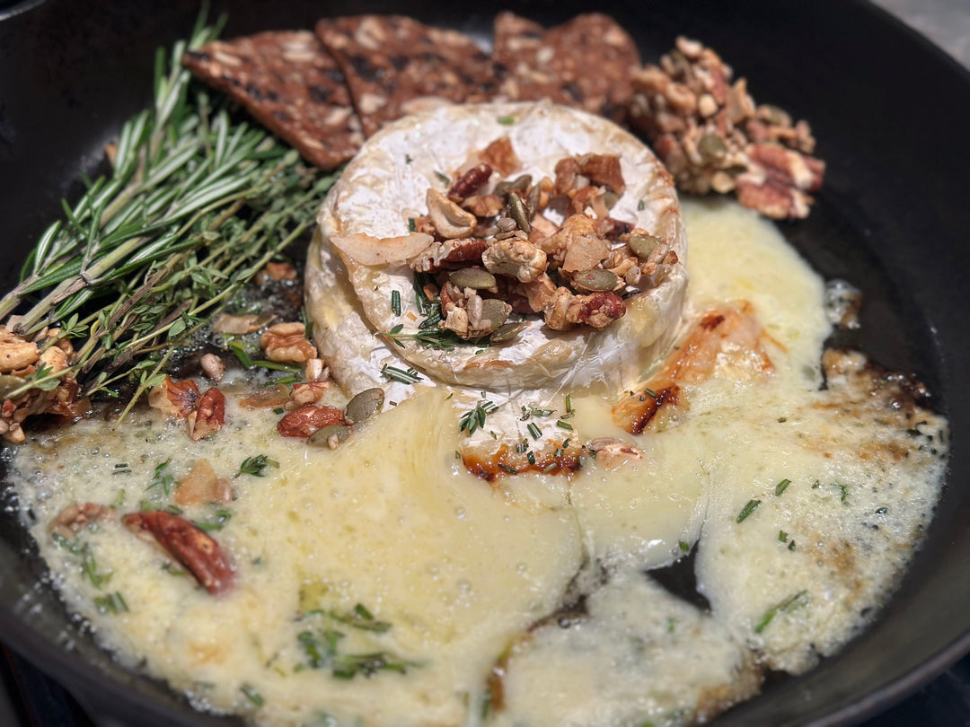 Baked Brie with Thyme, Rosemary and OG Granola