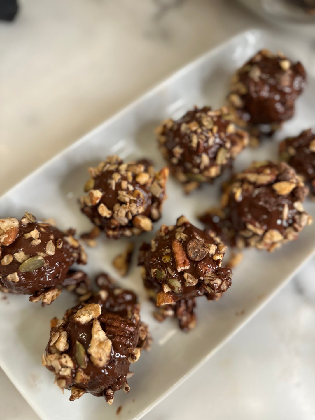 No-Bake Fudge Brownie Bites