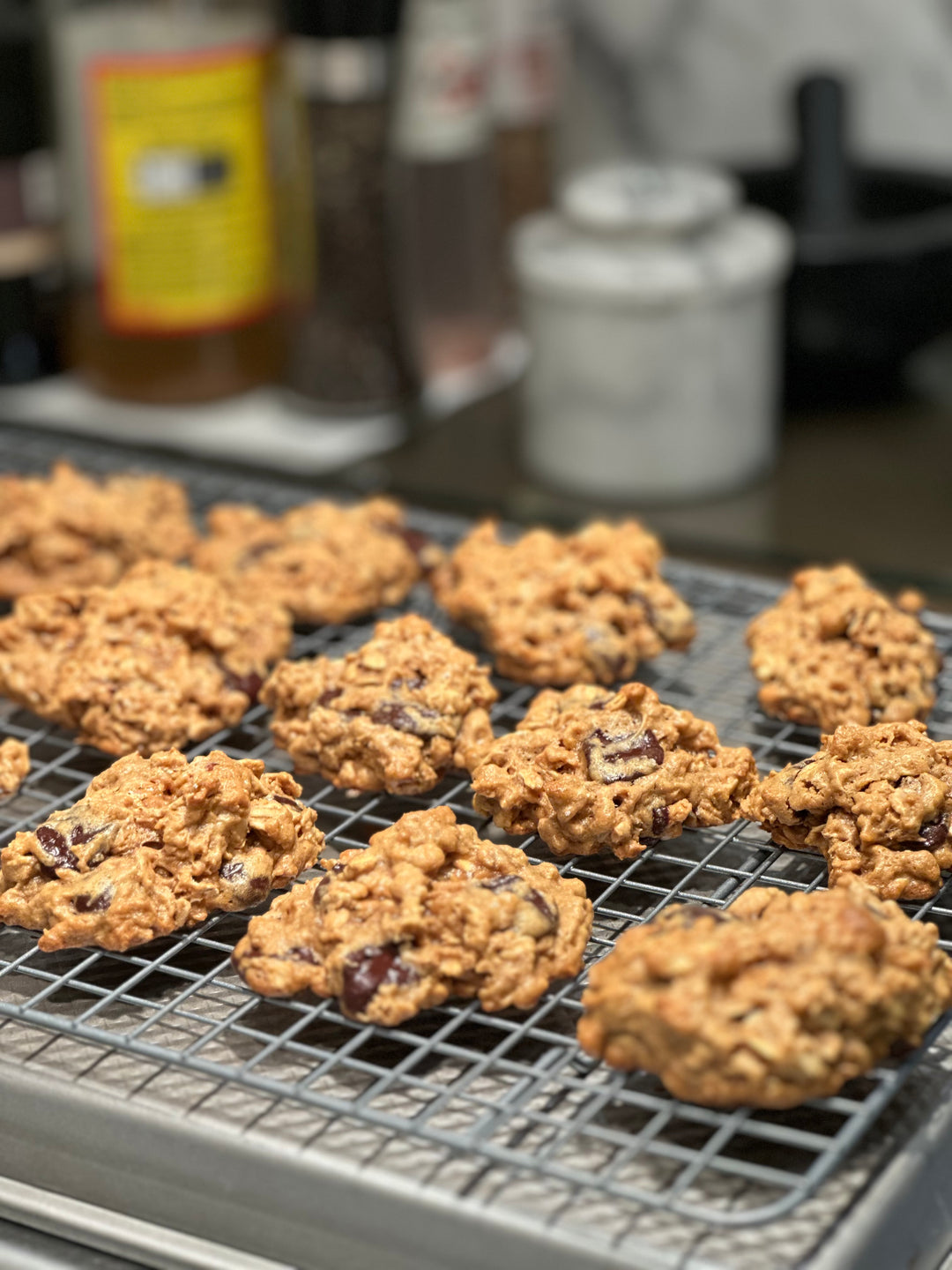 Gluten-Free Chocolate Peanut Butter Granola Cookies