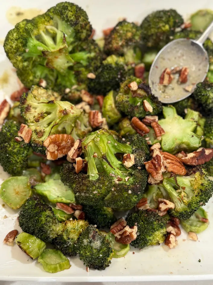 Oven Roasted Crispy Broccoli Chips